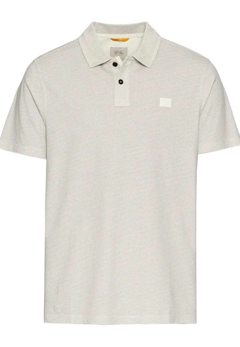 Camel Active Shirts|Big Boys*Kurzarm Poloshirt aus reiner Baumwolle ecru