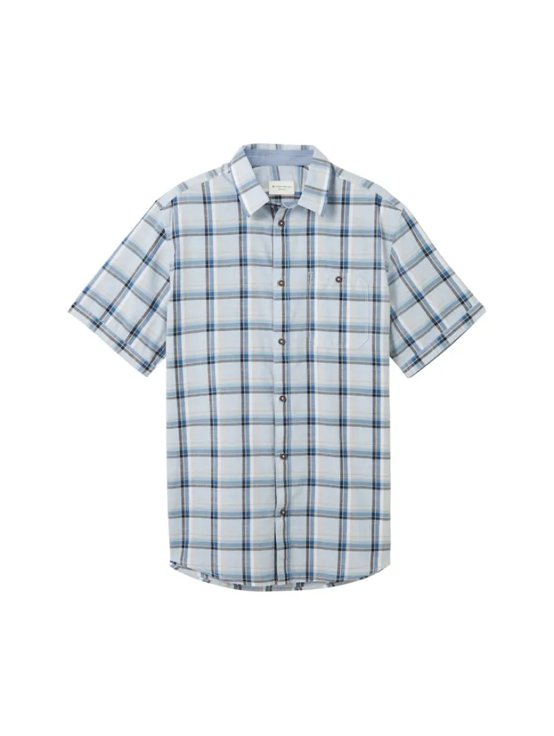 Tom Tailor Hemden|Big Boys*Kurzarmhemd mit Karomuster light blue multicolor check