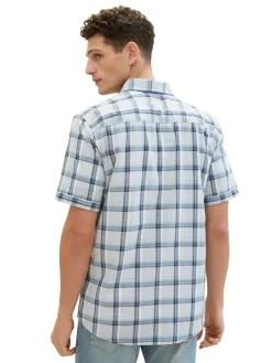 Tom Tailor Hemden|Big Boys*Kurzarmhemd mit Karomuster light blue multicolor check