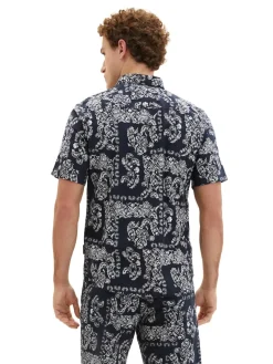 Tom Tailor Hemden|Big Boys*Kurzarmhemd mit Paisleyprint navy big paisley design