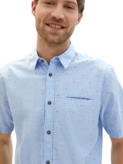 Tom Tailor Hemden|Big Boys*Kurzarmhemd mit Print light blue stripe design