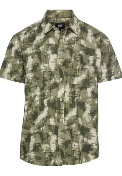 Camel Active Hemden|Big Boys*Kurzarmhemd mit Strukturmuster dusty khaki