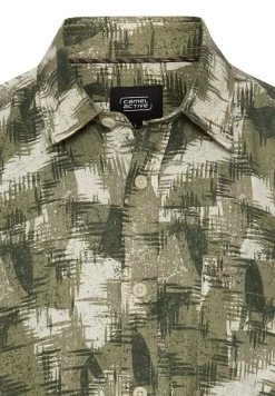 Camel Active Hemden|Big Boys*Kurzarmhemd mit Strukturmuster dusty khaki
