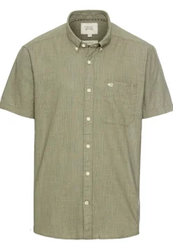 Camel Active Hemden|Big Boys*Kurzarmhemd mit Strukturmuster khaki