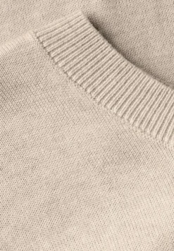 Street One Pullover & Sweatshirts*Kurzarmpullover sheer beige mel.