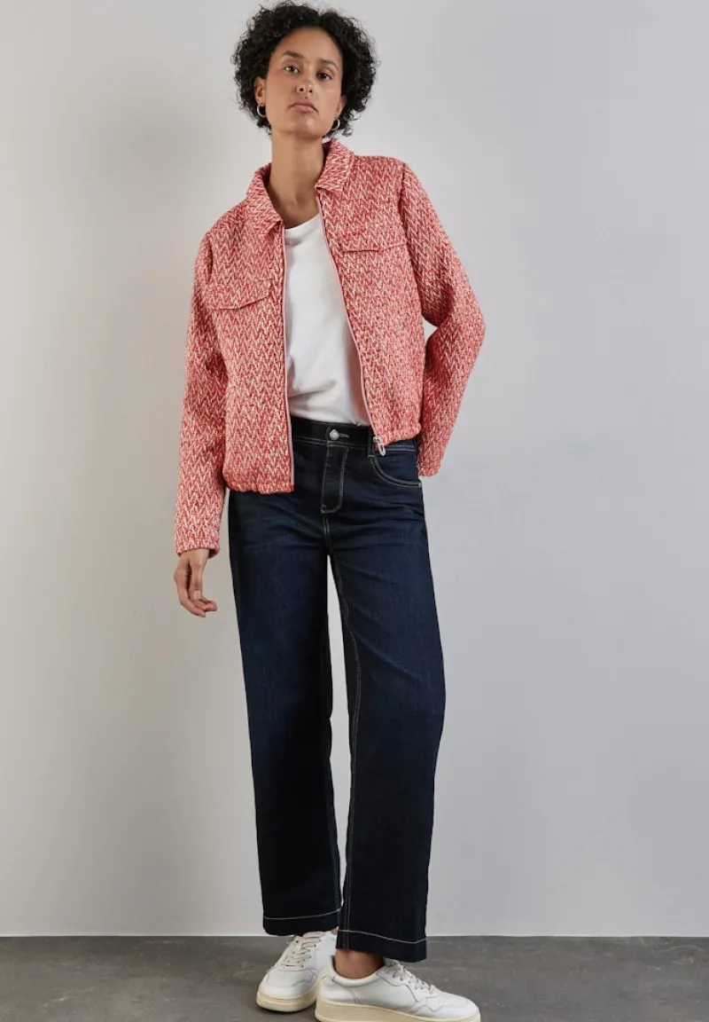 Street One Jacken*Kurze Bouclé-Jacke mandarin red