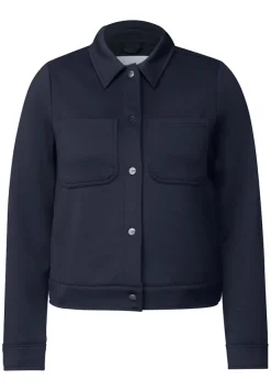 Cecil Pullover & Sweatshirts*Kurze Sweatjacke universal blue