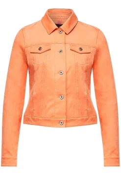 Street One Jacken*Kurze Veloursjacke strong mandarine