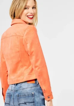 Street One Jacken*Kurze Veloursjacke strong mandarine