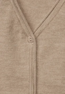 Street One Pullover & Sweatshirts*Kurzer Cardigan bleached sand melange