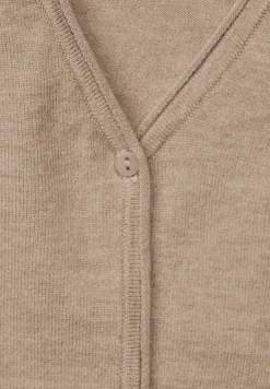 Street One Pullover & Sweatshirts*Kurzer Cardigan bleached sand melange