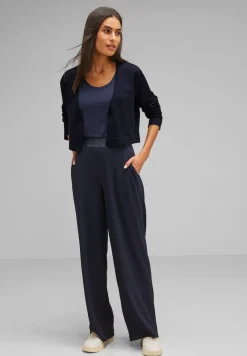 Street One Pullover & Sweatshirts*Kurzer Cardigan deep blue