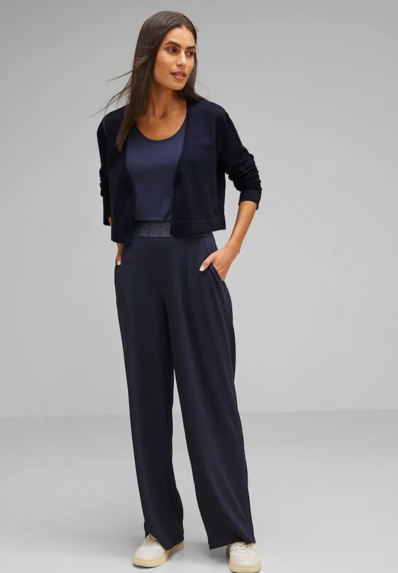 Street One Pullover & Sweatshirts*Kurzer Cardigan deep blue