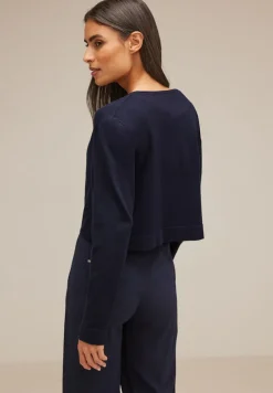 Street One Pullover & Sweatshirts*Kurzer Cardigan deep blue
