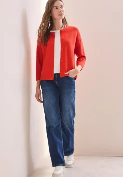 Cecil Pullover & Sweatshirts*Kurzer Cardigan juicy orange melange