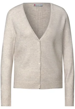 Street One Pullover & Sweatshirts*Kurzer Cardigan tusk cream mel.
