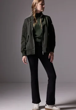 STREET ONE STUDIO Pullover & Sweatshirts*Kurzer Strickpullover oil green