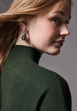 STREET ONE STUDIO Pullover & Sweatshirts*Kurzer Strickpullover oil green