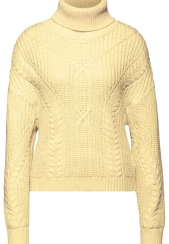 STREET ONE STUDIO Pullover & Sweatshirts*Kurzer Strukturpullover bond yellow