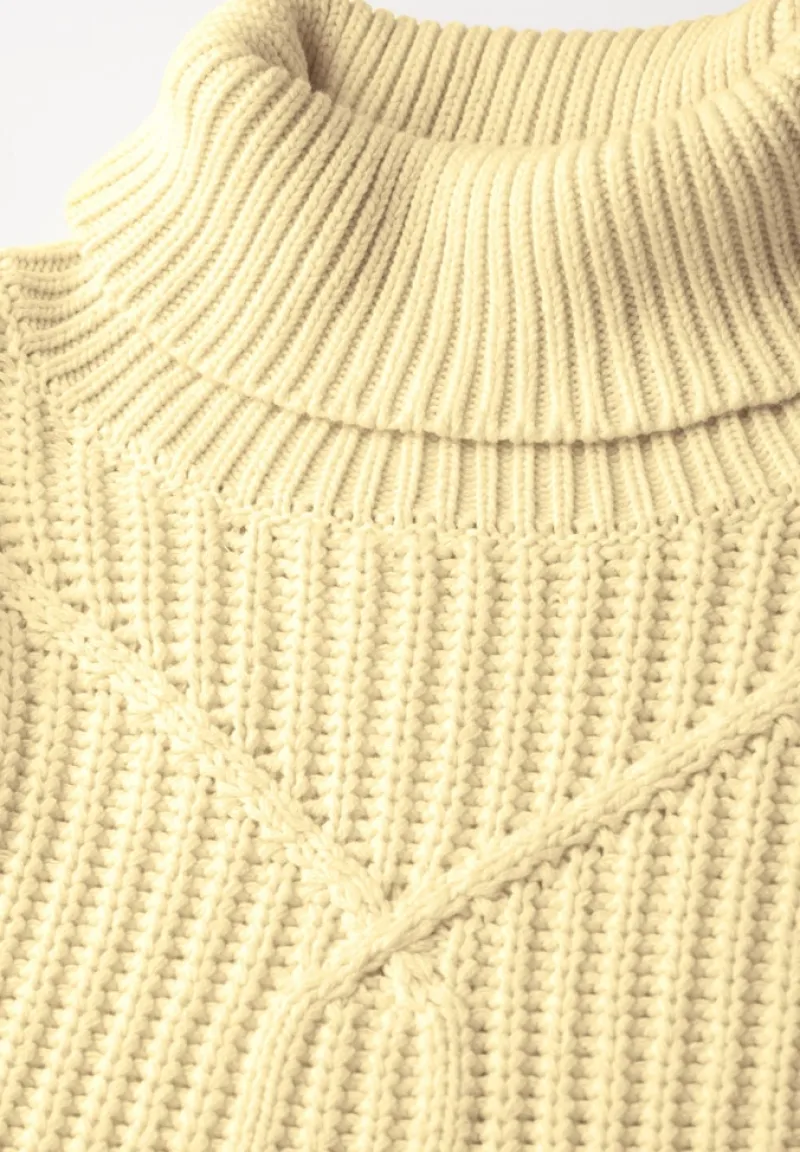 STREET ONE STUDIO Pullover & Sweatshirts*Kurzer Strukturpullover bond yellow