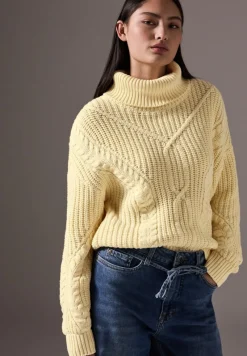 STREET ONE STUDIO Pullover & Sweatshirts*Kurzer Strukturpullover bond yellow