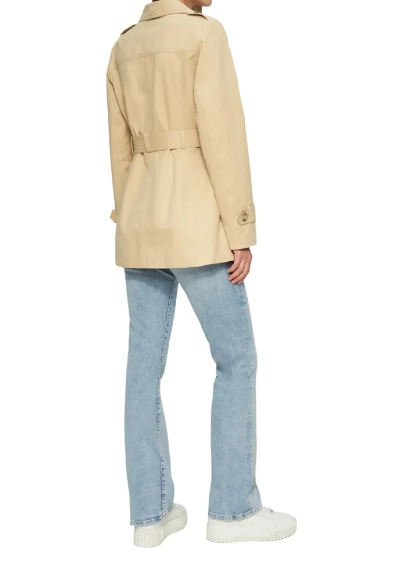 s.Oliver Jacken*Kurzer Trench mit Gürtel brown