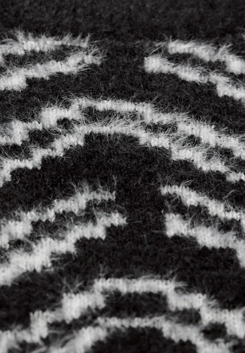 Cecil Pullover & Sweatshirts*Kuscheliger Jaquard Pullover Black