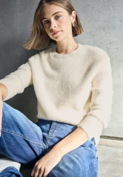 STREET ONE STUDIO Pullover & Sweatshirts*Kuscheliger Rundhalspullover soft beige