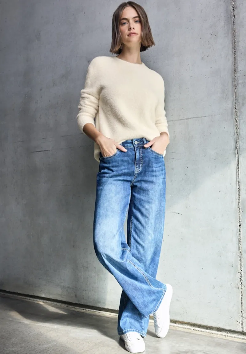 STREET ONE STUDIO Pullover & Sweatshirts*Kuscheliger Rundhalspullover soft beige