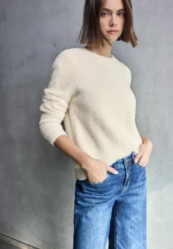 STREET ONE STUDIO Pullover & Sweatshirts*Kuscheliger Rundhalspullover soft beige