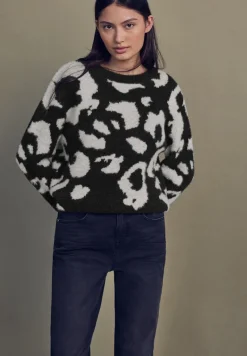 STREET ONE STUDIO Pullover & Sweatshirts*Kuscheliger Rundhalspullover Black