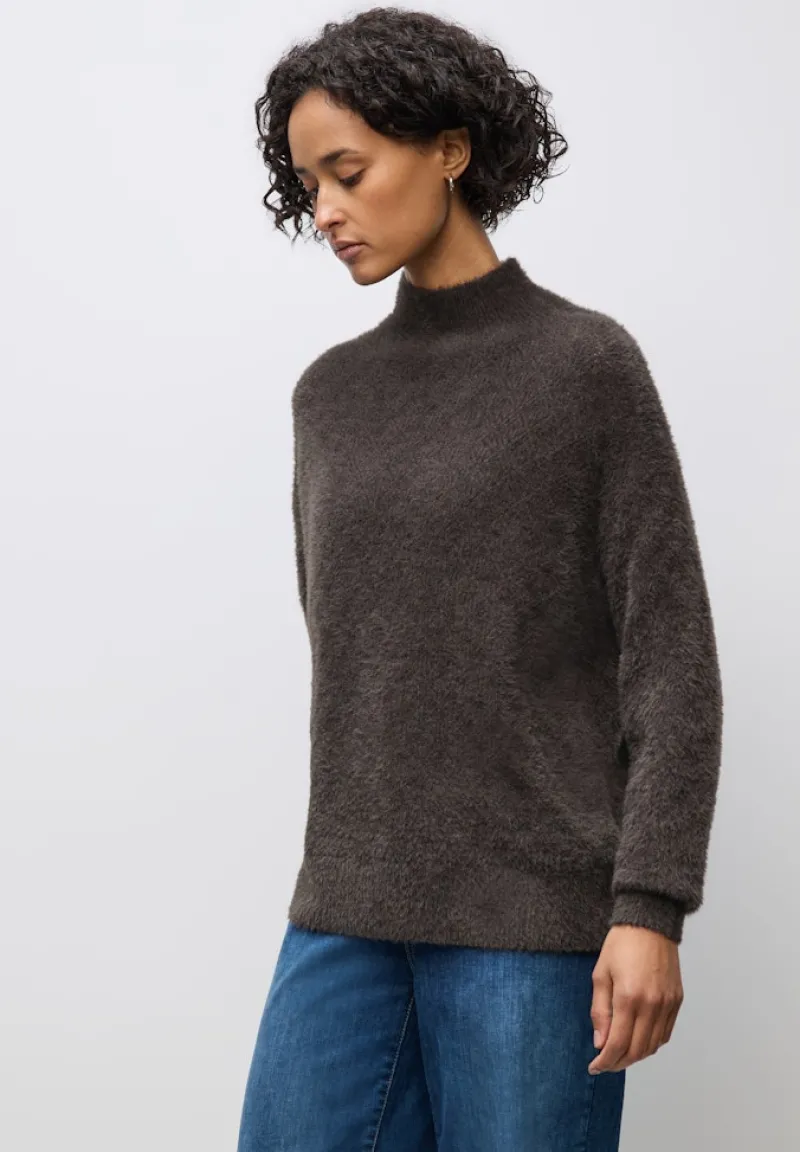 Street One Pullover & Sweatshirts*Kuscheliger Strukturpullover deep roast brown