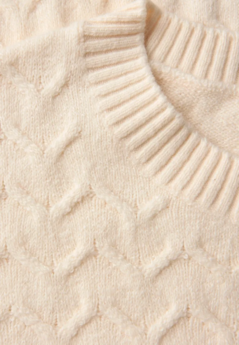 Street One Pullover & Sweatshirts*Kuscheliger Strukturpullover soft beige