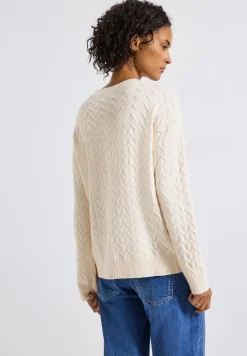 Street One Pullover & Sweatshirts*Kuscheliger Strukturpullover soft beige