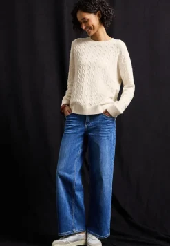 Street One Pullover & Sweatshirts*Kuscheliger Strukturpullover soft beige