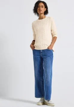 Street One Pullover & Sweatshirts*Kuscheliger Strukturpullover soft beige