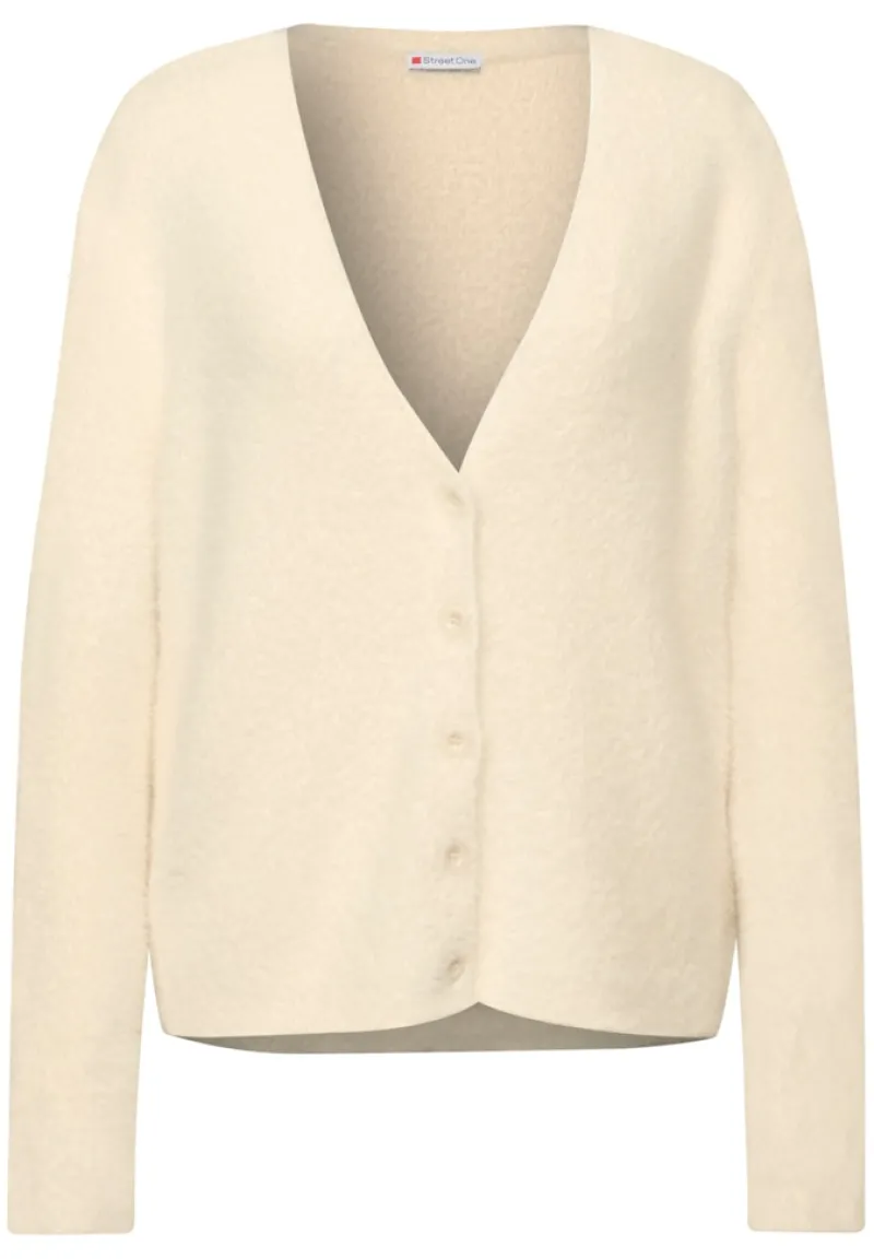 Street One Pullover & Sweatshirts*Kuscheliger V-Neck Cardigan soft beige