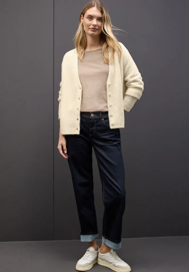 Street One Pullover & Sweatshirts*Kuscheliger V-Neck Cardigan soft beige