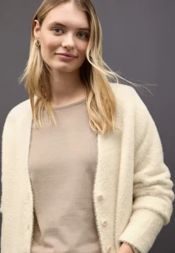 Street One Pullover & Sweatshirts*Kuscheliger V-Neck Cardigan soft beige