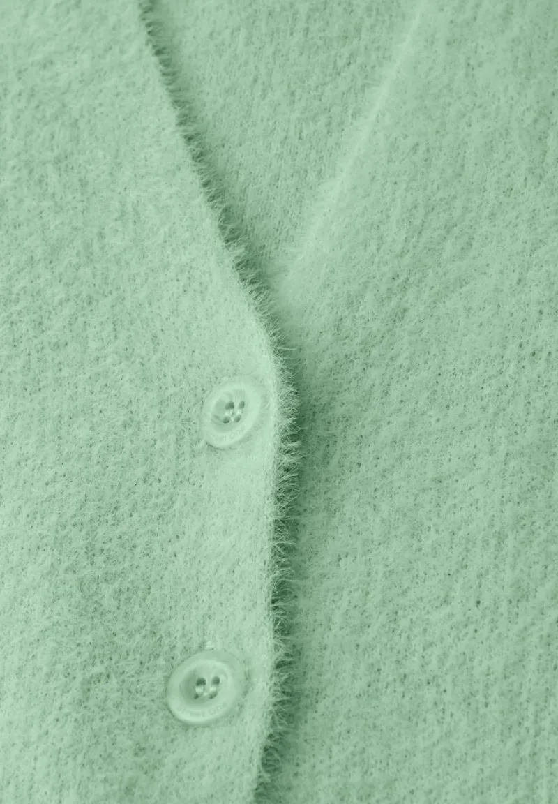 Street One Pullover & Sweatshirts*Kuscheliger V-Neck Cardigan serene green