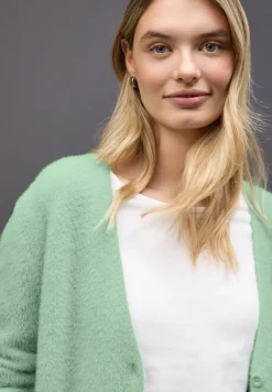 Street One Pullover & Sweatshirts*Kuscheliger V-Neck Cardigan serene green