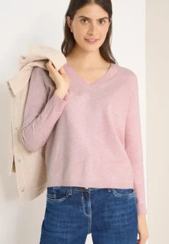 Cecil Pullover & Sweatshirts*Kuscheliger V-Neck Pullover blossom glow melange