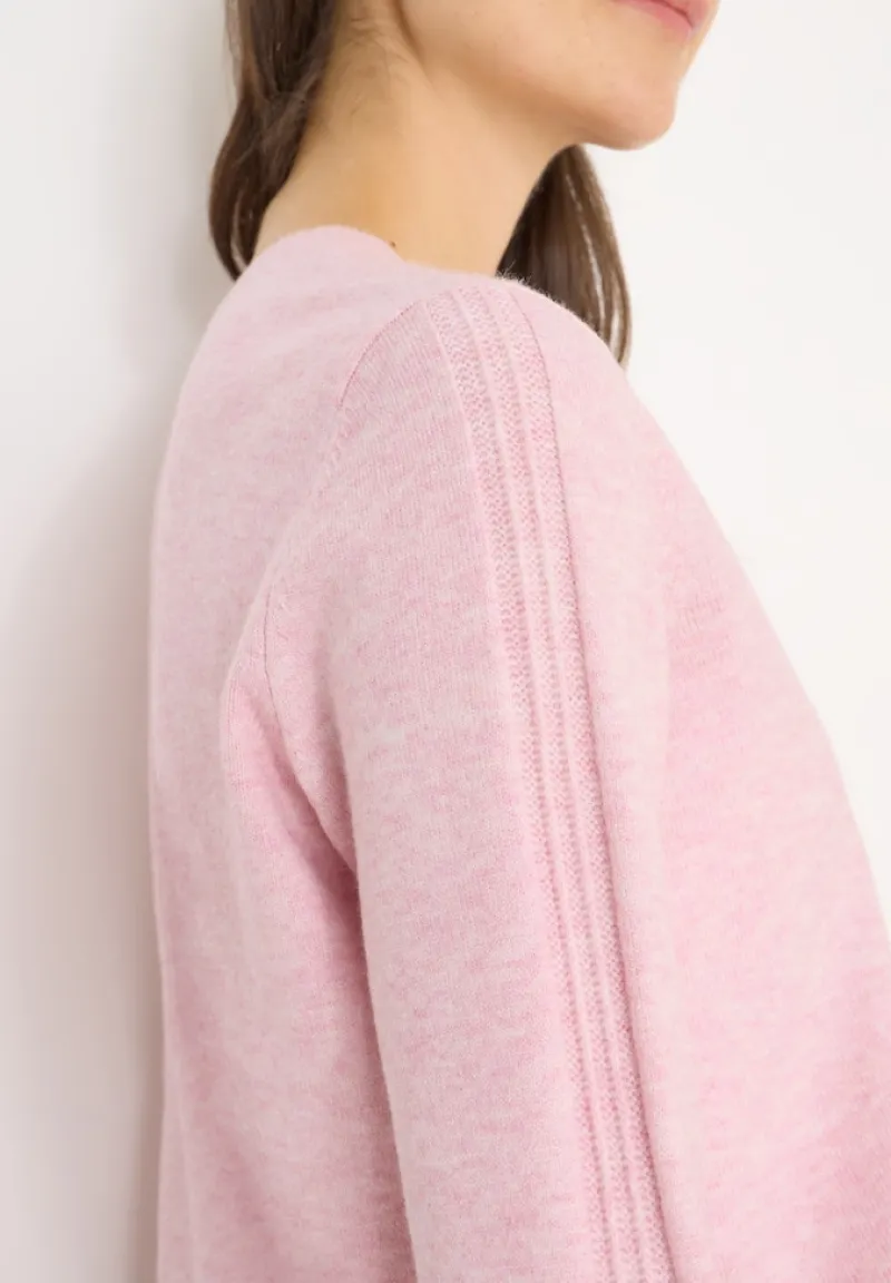 Cecil Pullover & Sweatshirts*Kuscheliger V-Neck Pullover blossom glow melange