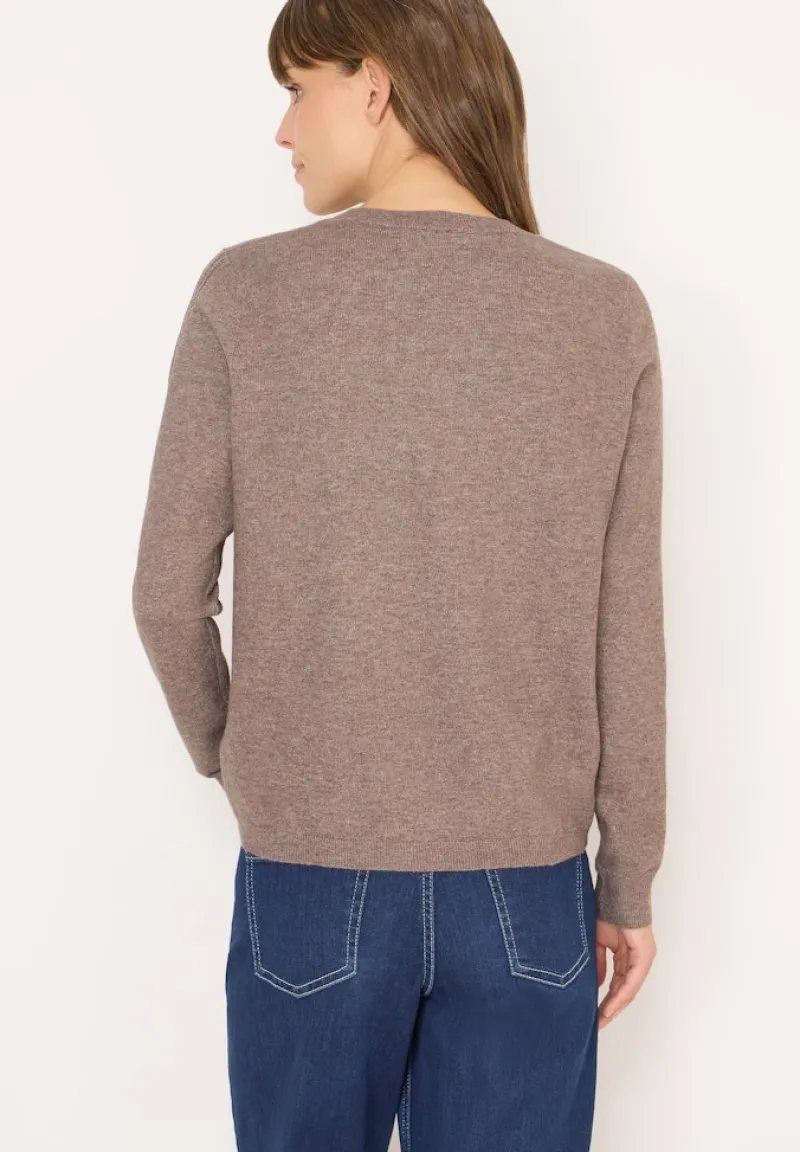 Cecil Pullover & Sweatshirts*Kuscheliger V-Neck Pullover chocolate mousse melange