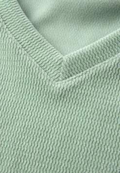 Street One Shirts*Kuscheliges V-Neck Shirt serene green