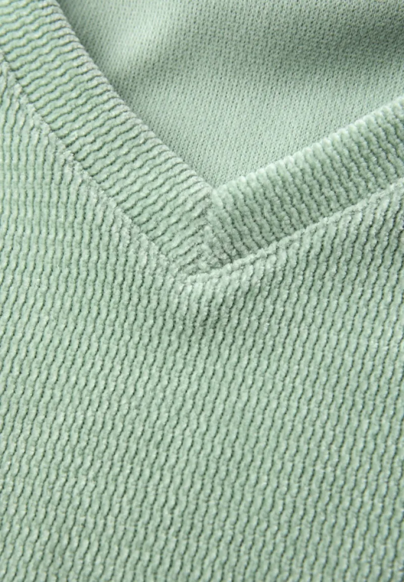 Street One Shirts*Kuscheliges V-Neck Shirt serene green