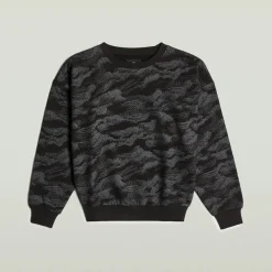 G-star Raw Pullover & Sweatshirts*Lace aop loose r sw wmn dk black lace wave