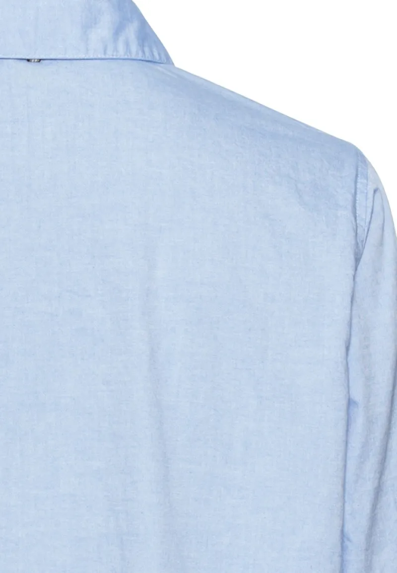 Camel Active Blusen*Langarm Bluse aus reiner Baumwolle Light Blue