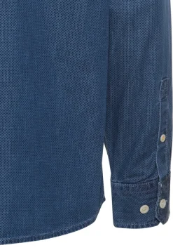 Camel Active Hemden|Big Boys*Langarm Hemd mit Allover-Print Dark Navy