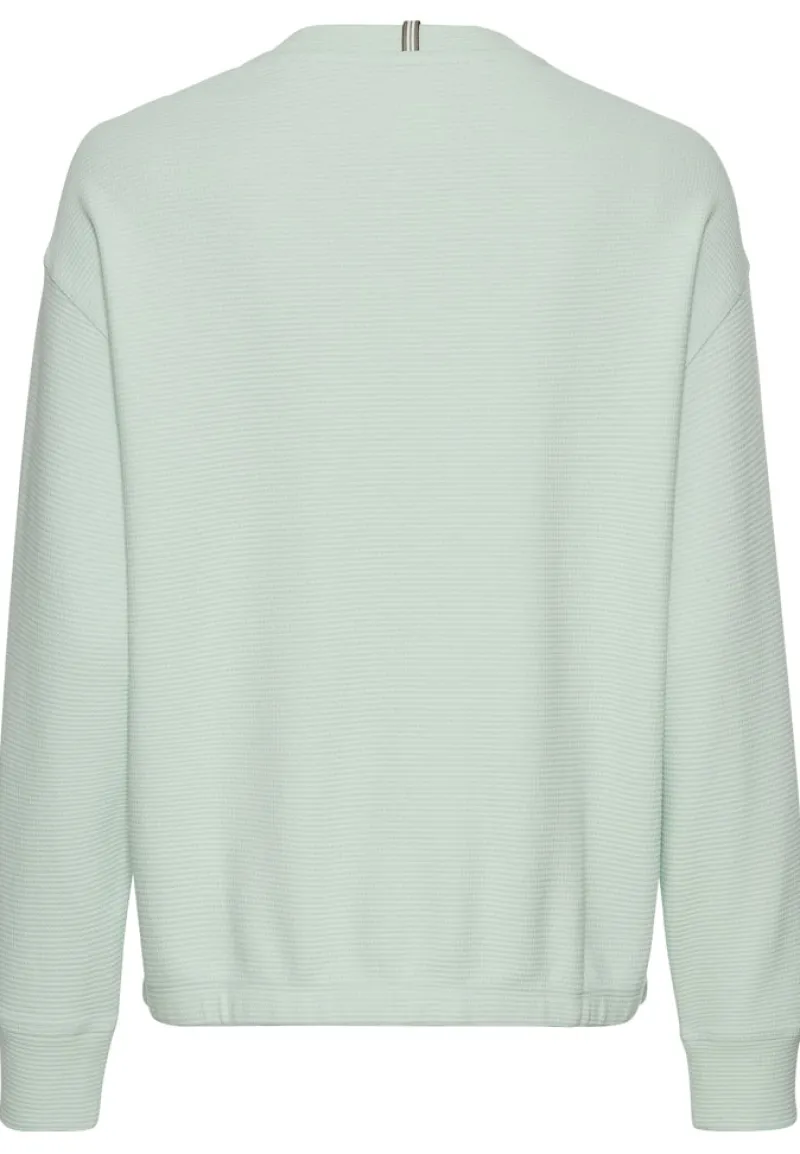 Camel Active Pullover & Sweatshirts*Langarm Sweatshirt aus reiner Baumwolle light peppermint